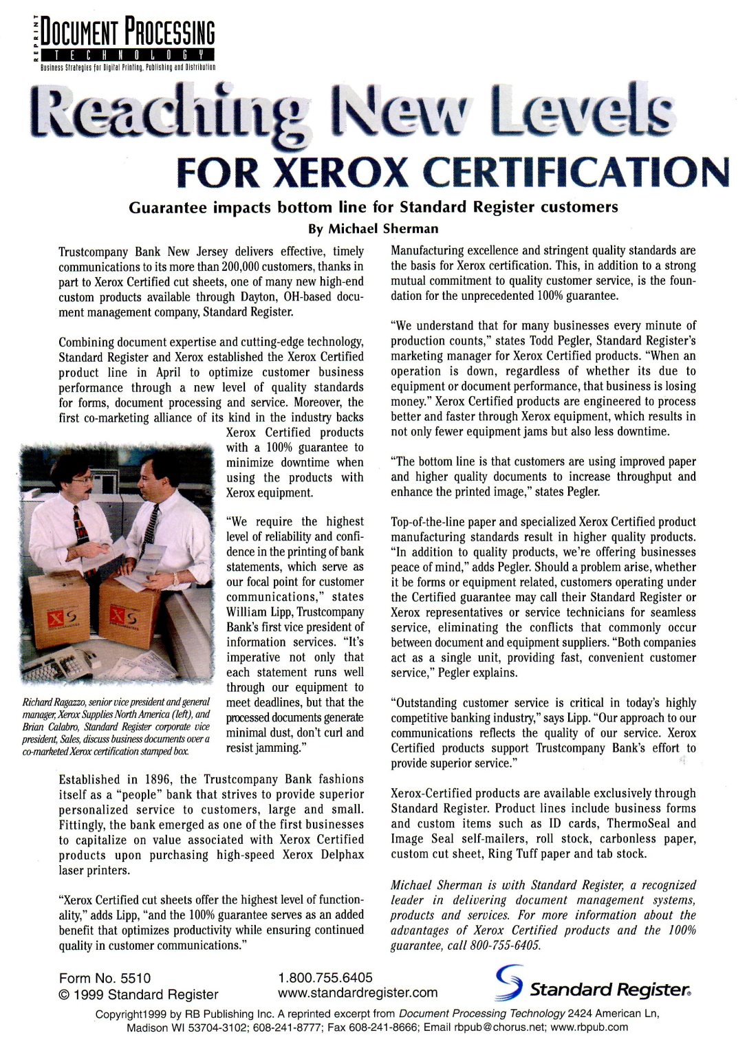 99 SR's Xerox Certification